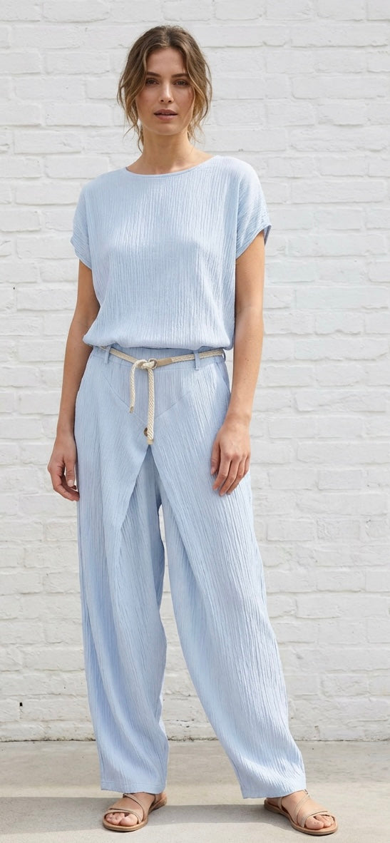 ITALIA CO ORD - POWDER BLUE
