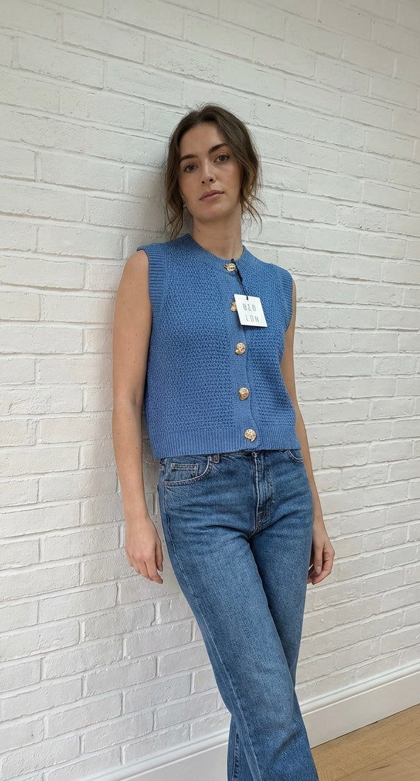CORA WAISTCOAT DENIM