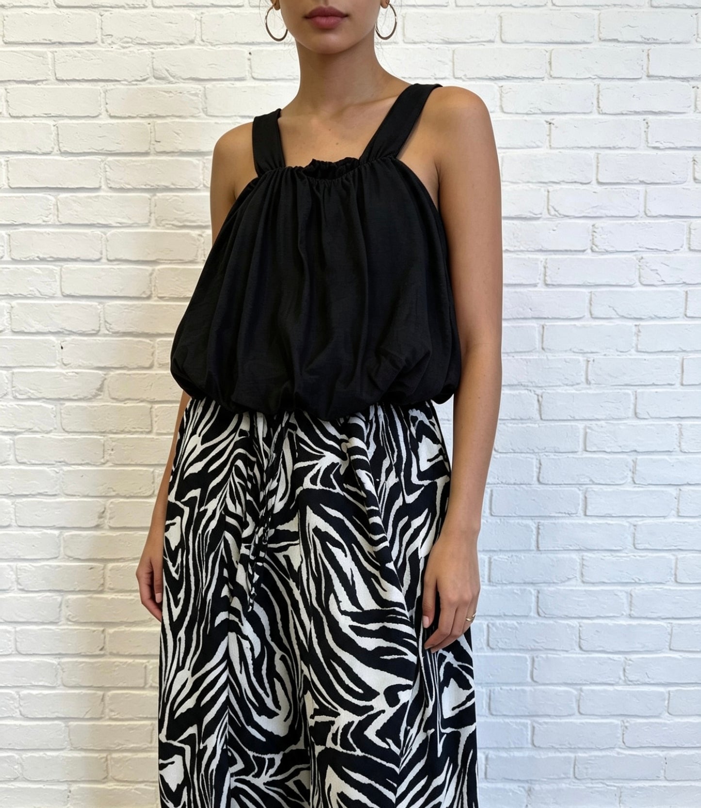 BALLOON TOP - BLACK