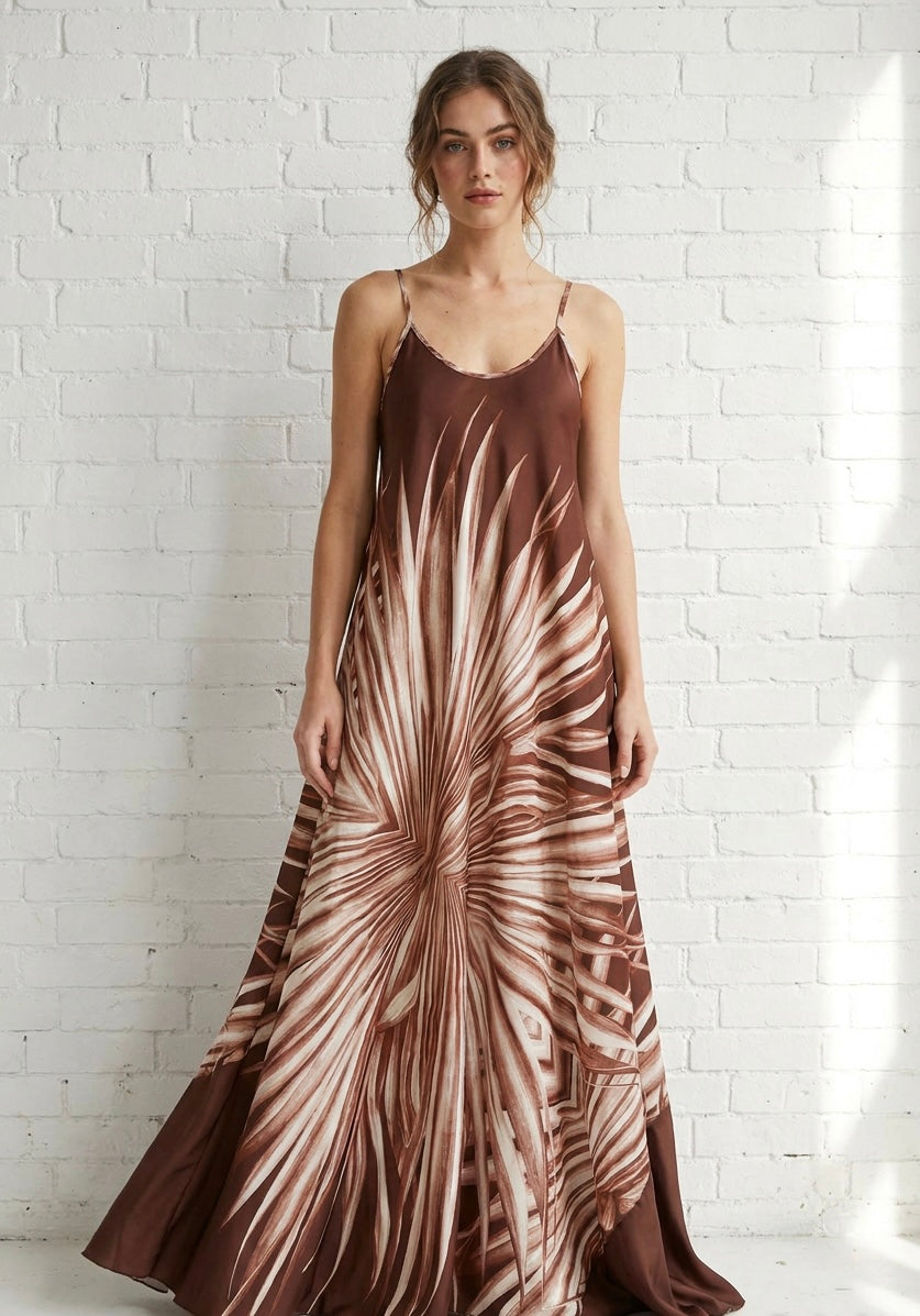 ZAZA DRESS - CHOCOLATE