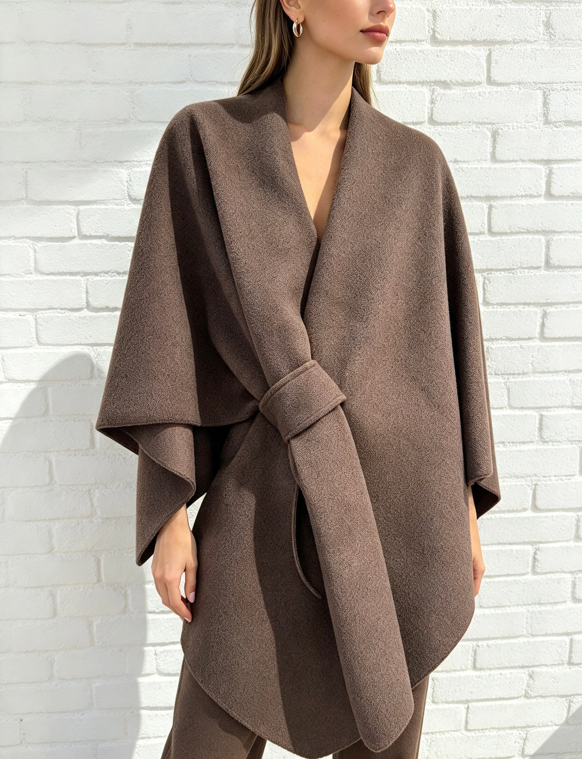 Poncho Cape - Brown
