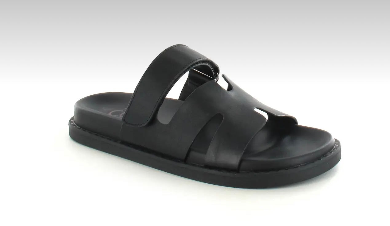 Black H Sandals