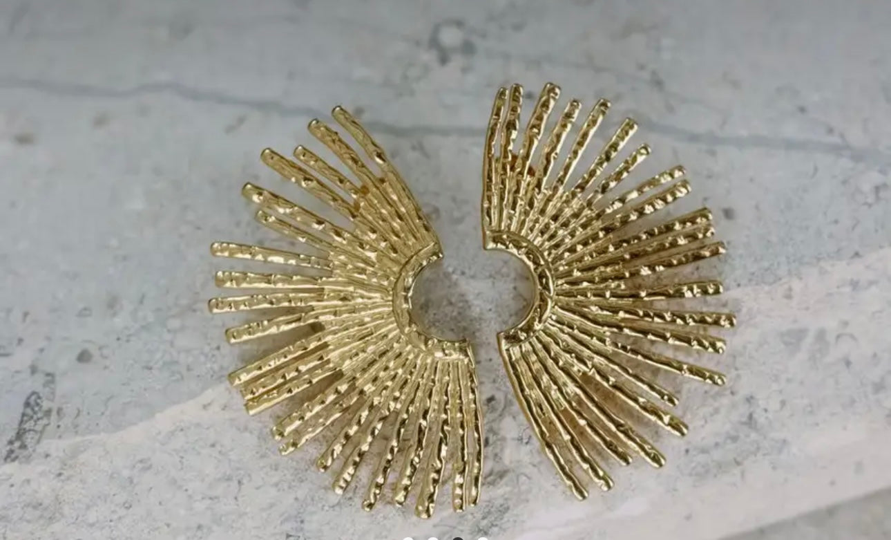 Gold Sunrise Earrings