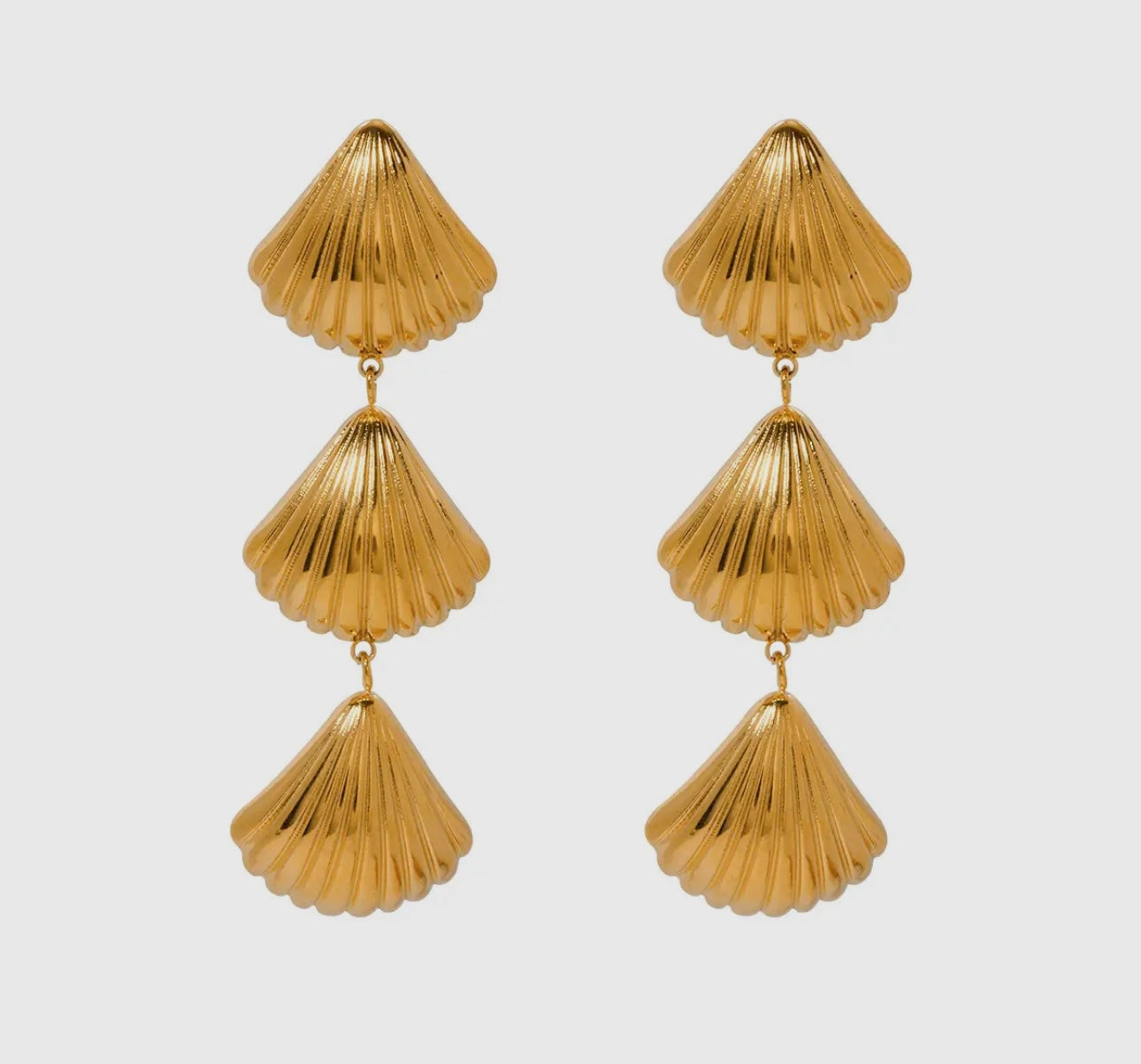 Gold Shell Earrings