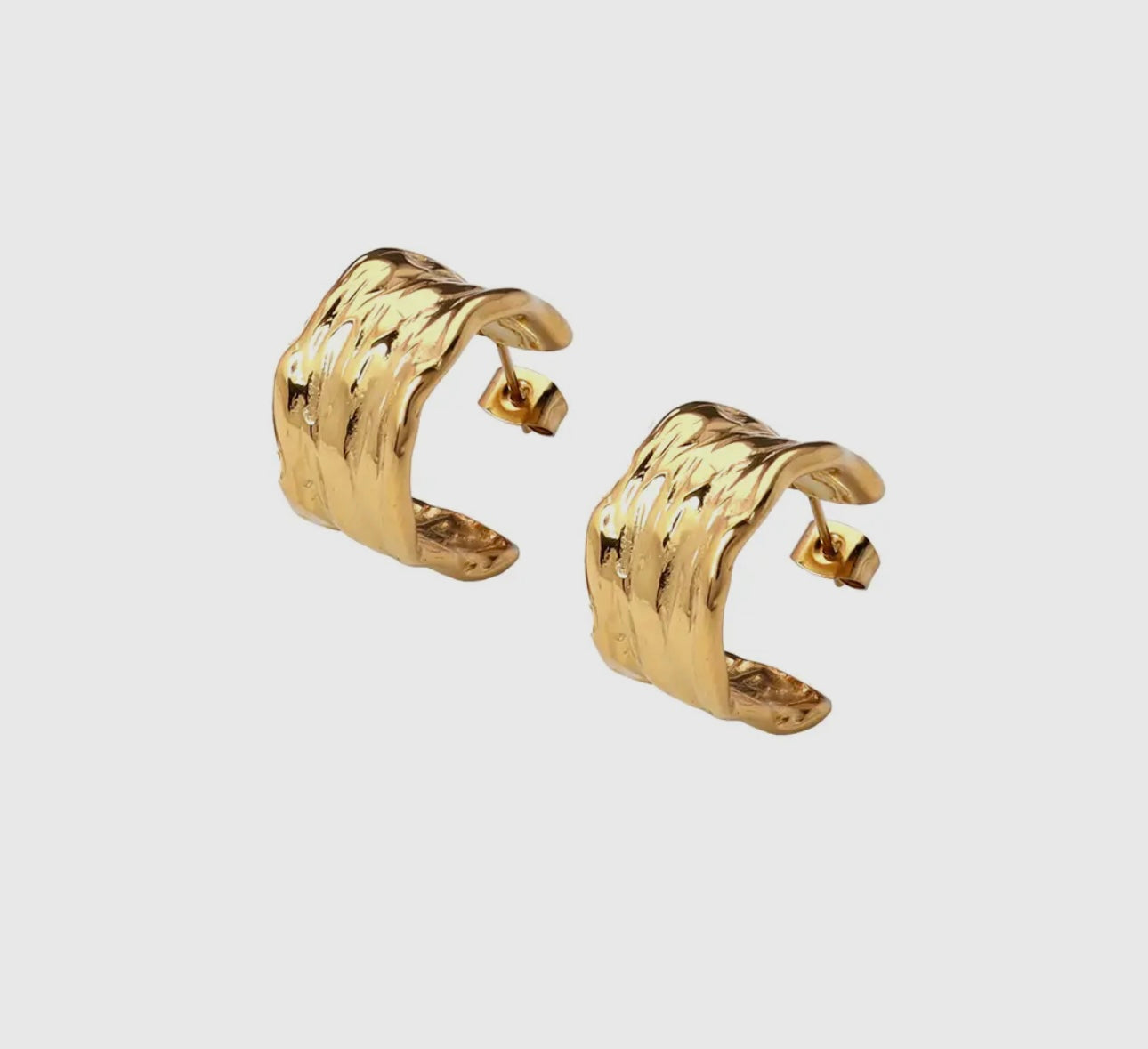 Chunky Gold Hoops