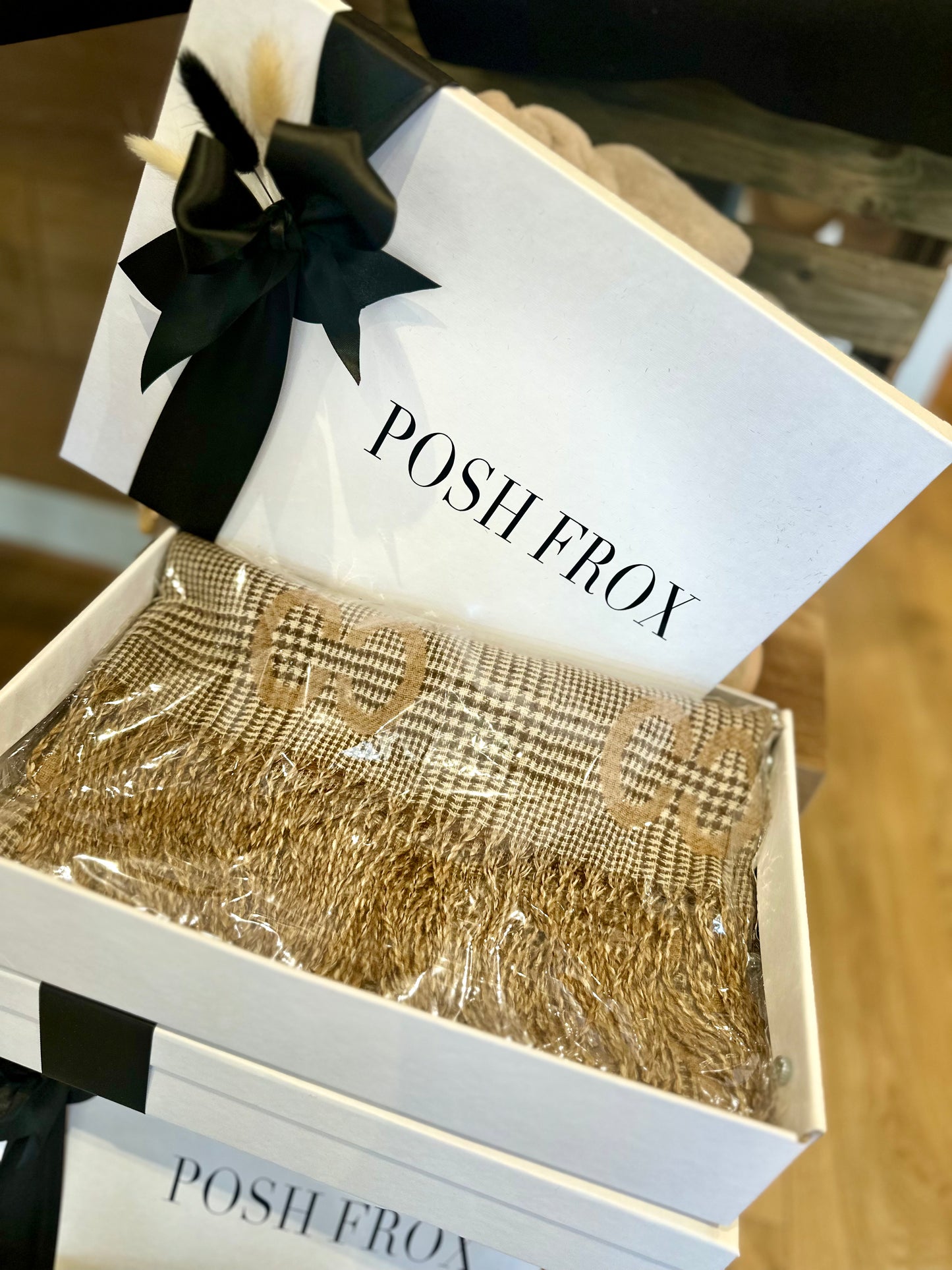 Posh Frox Designer Inspired Scarf In A Box