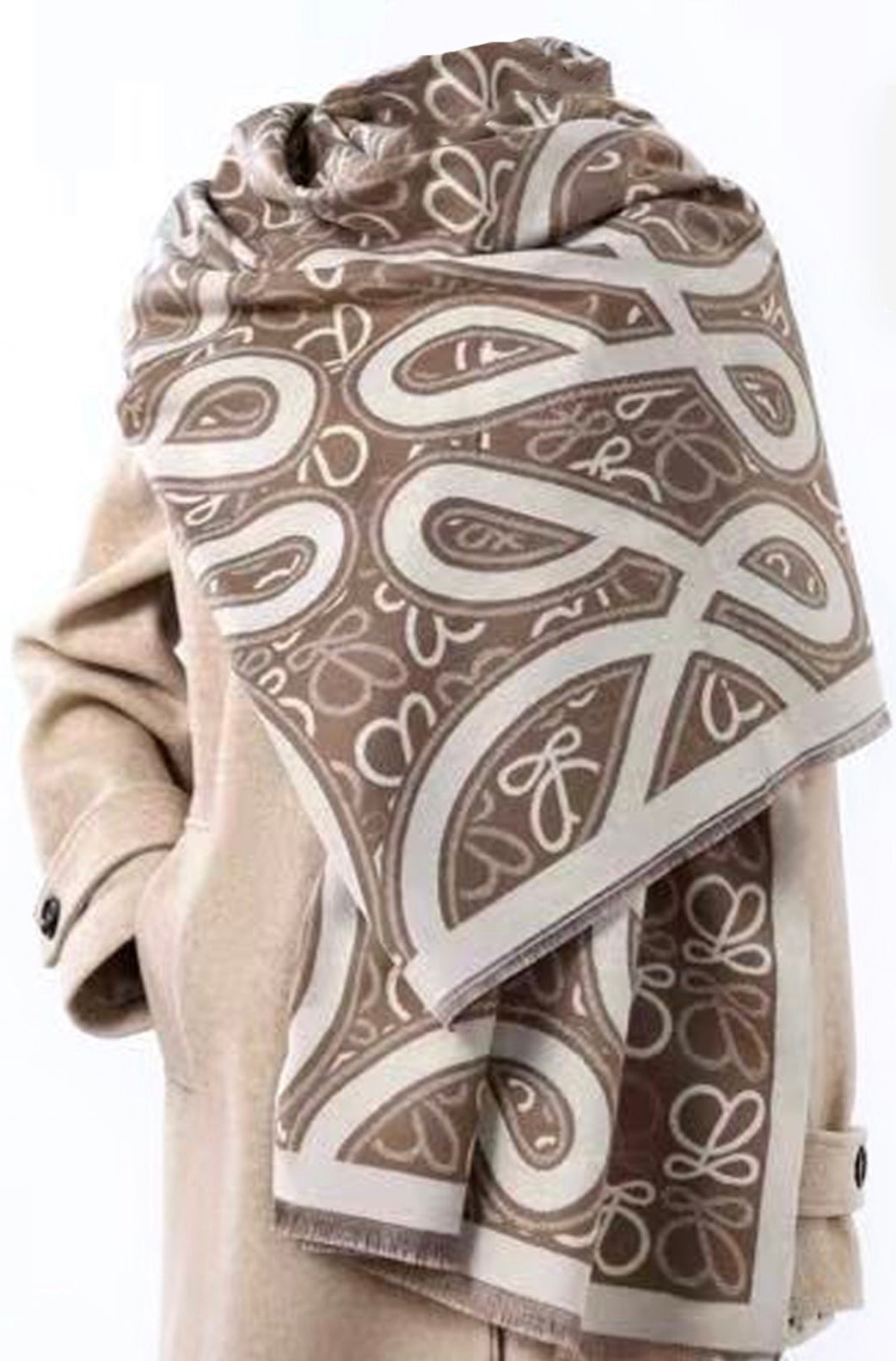 Beige Designer Inspired Scarf