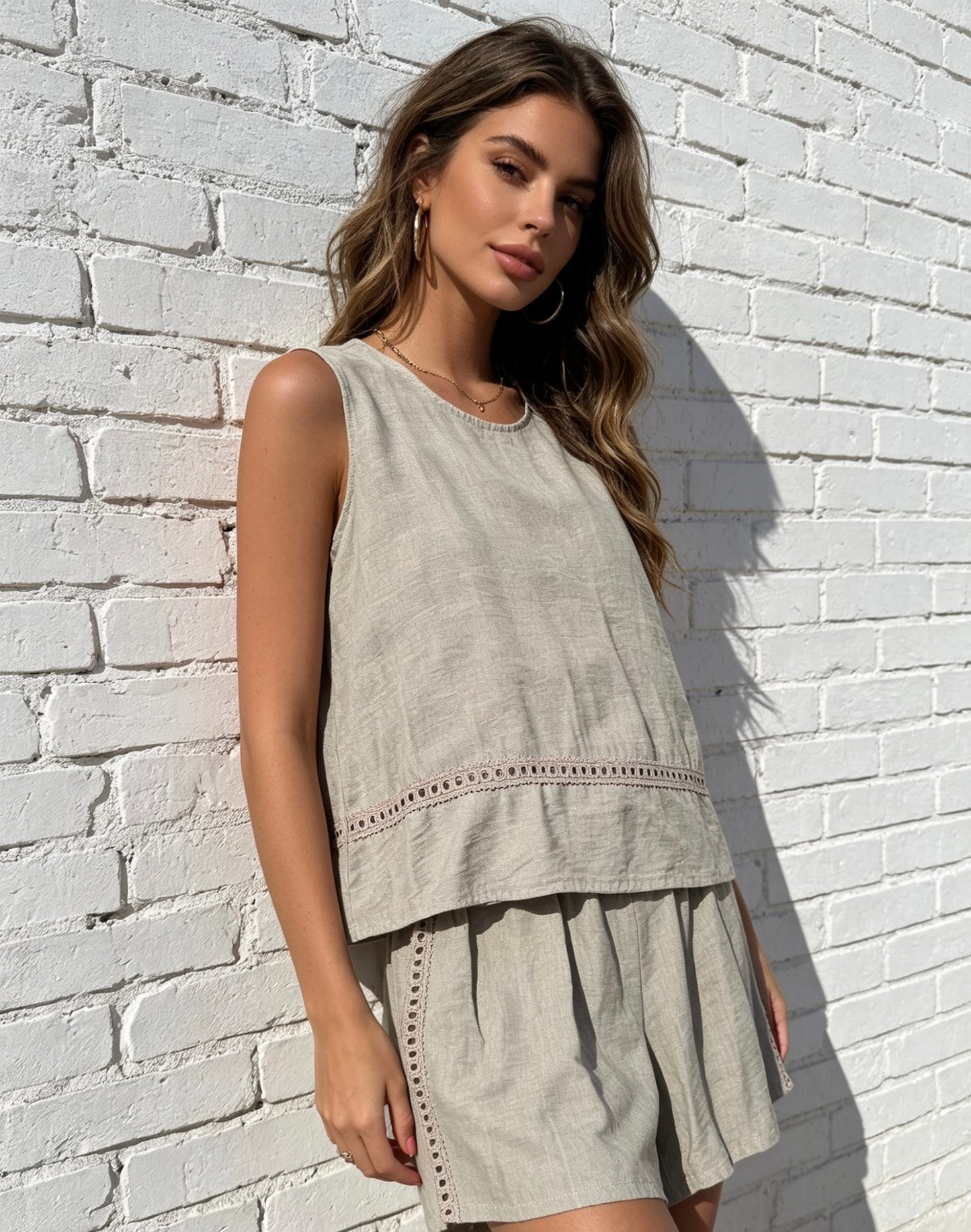 ZANA SHORTS SET - MOCHA