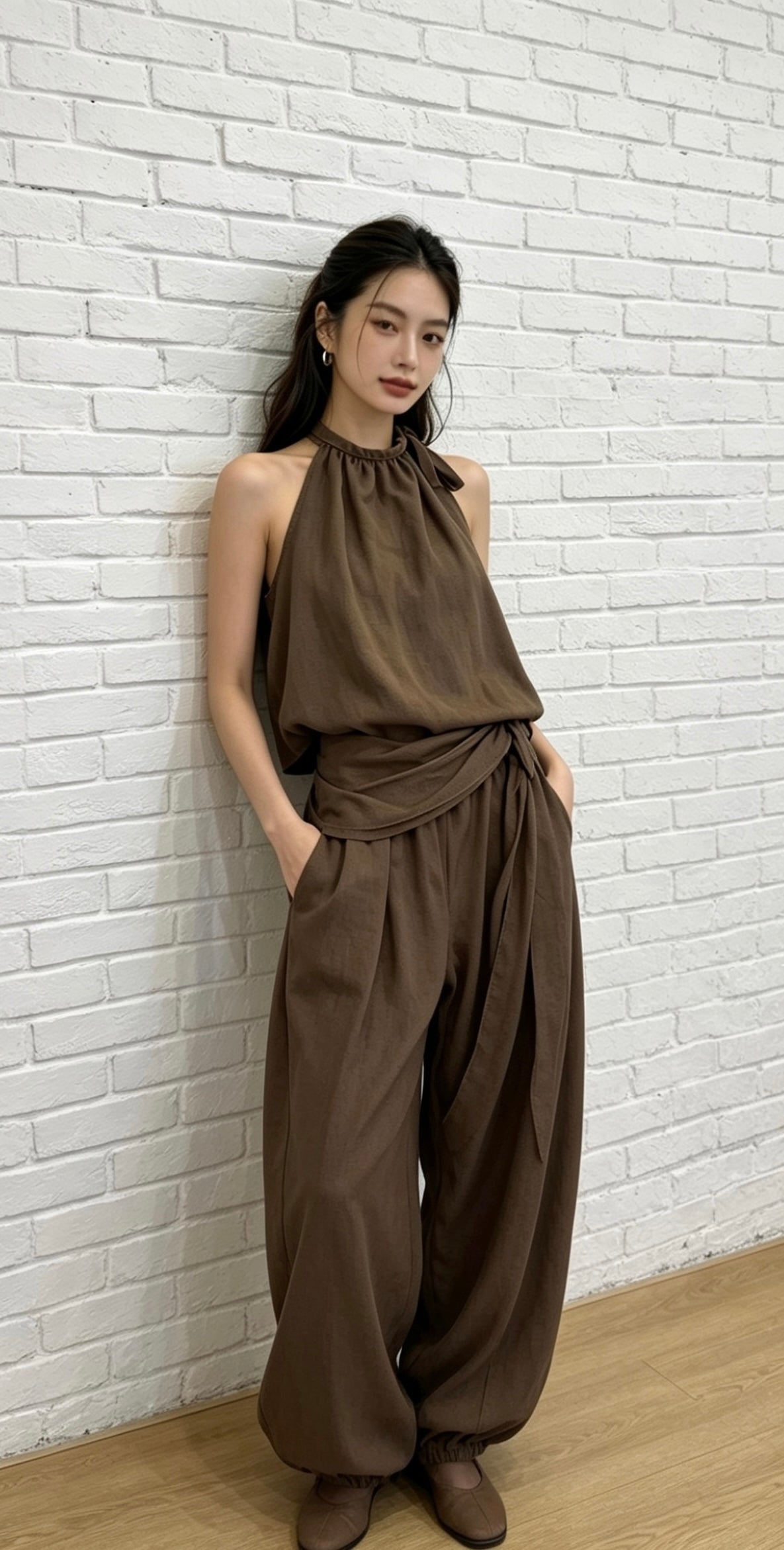 HALTER TOP AND BALLOON CO - ORD