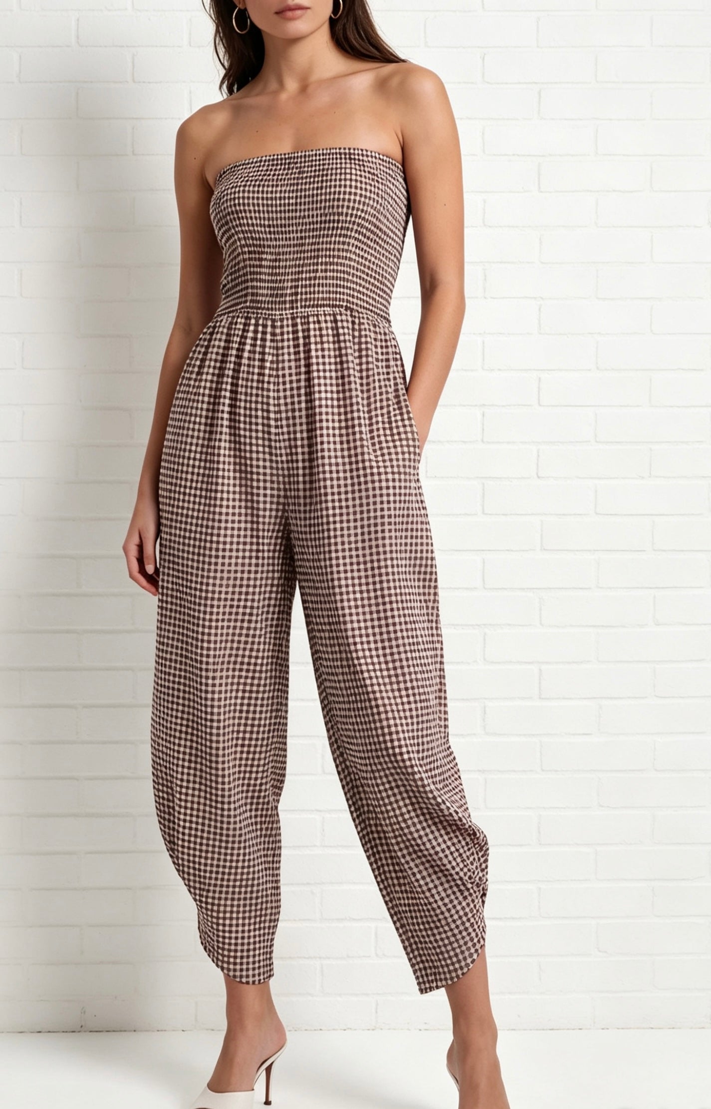 CALLY JUMPSUIT - CHOCOLATE