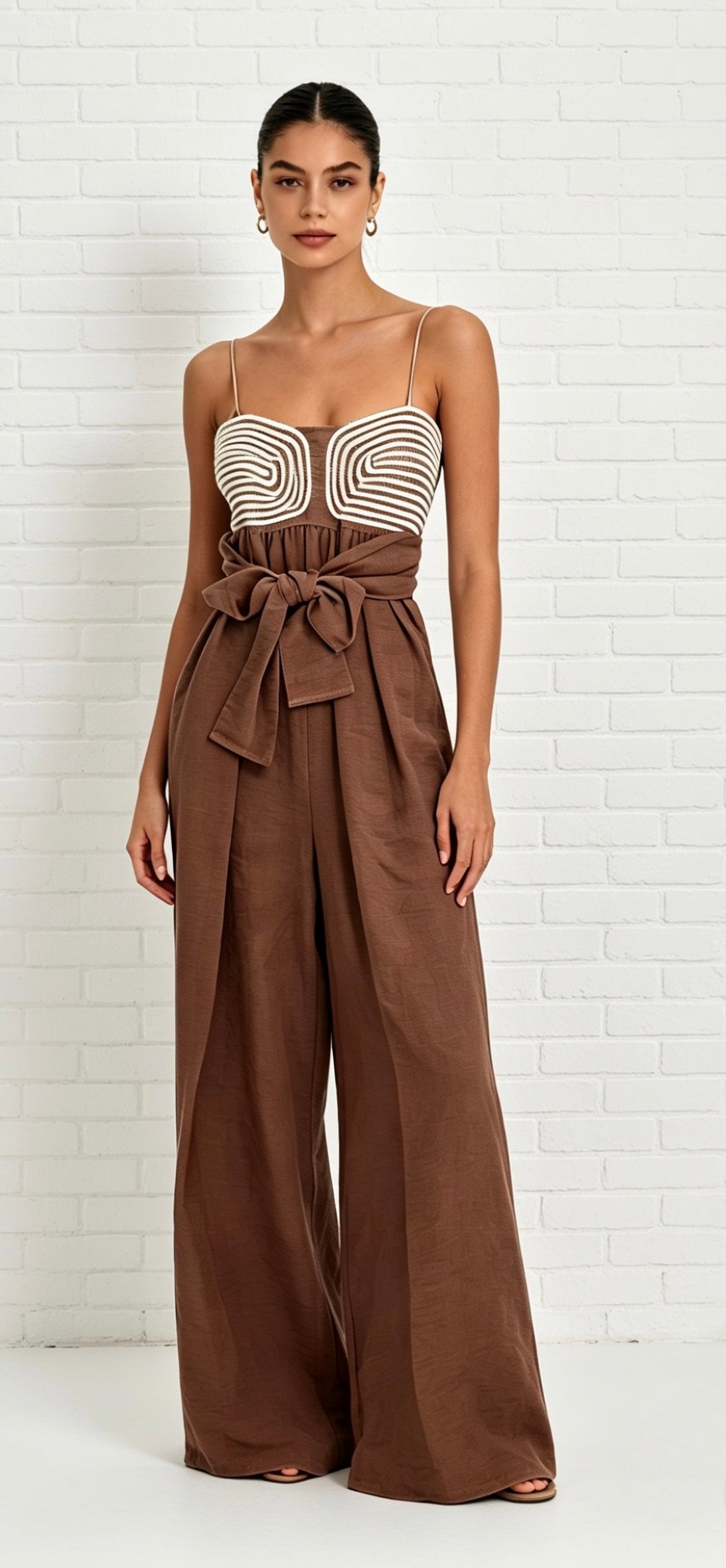 SIENNA JUMPSUIT - CHOCOLATE