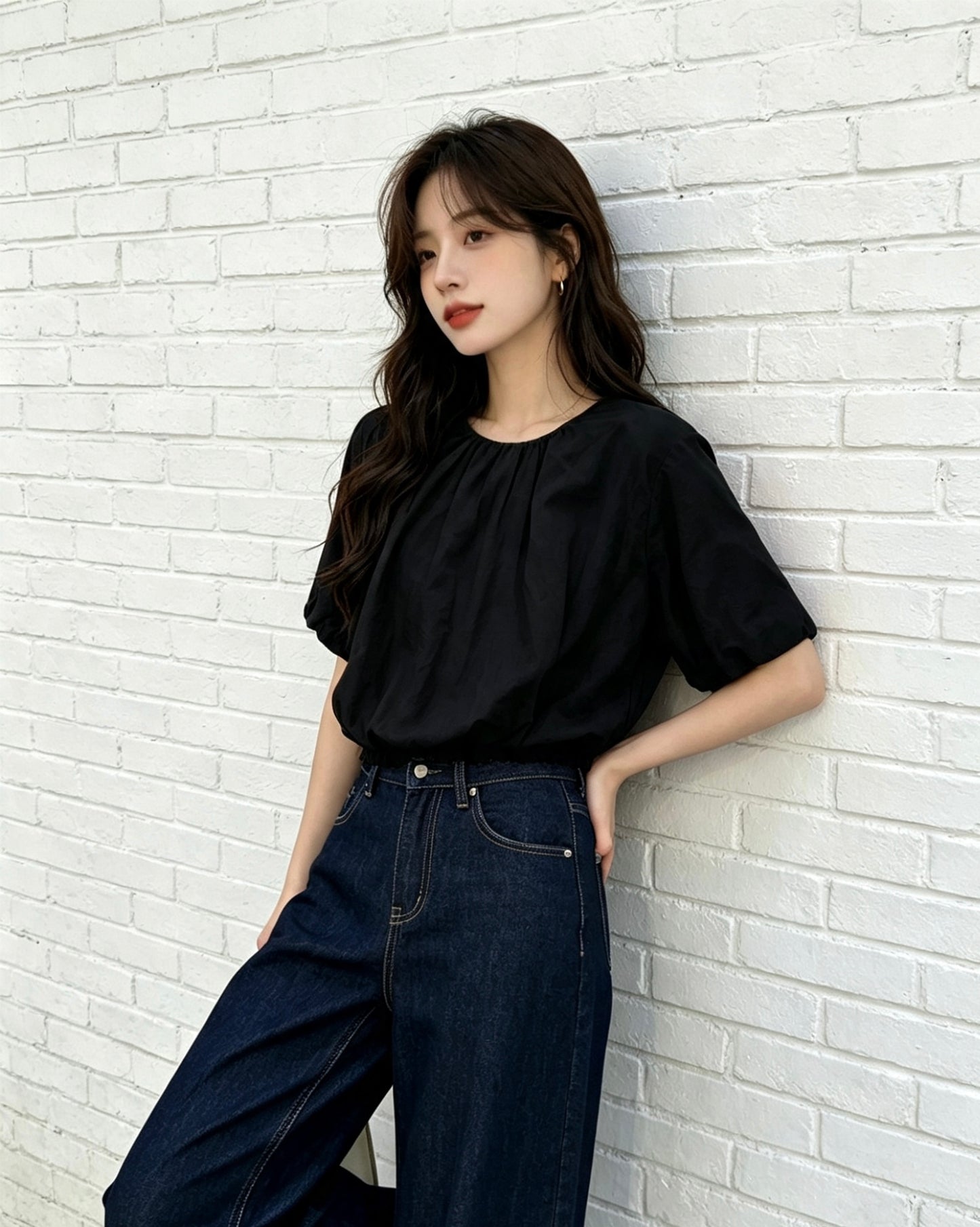 BUBBLE TOP - BLACK