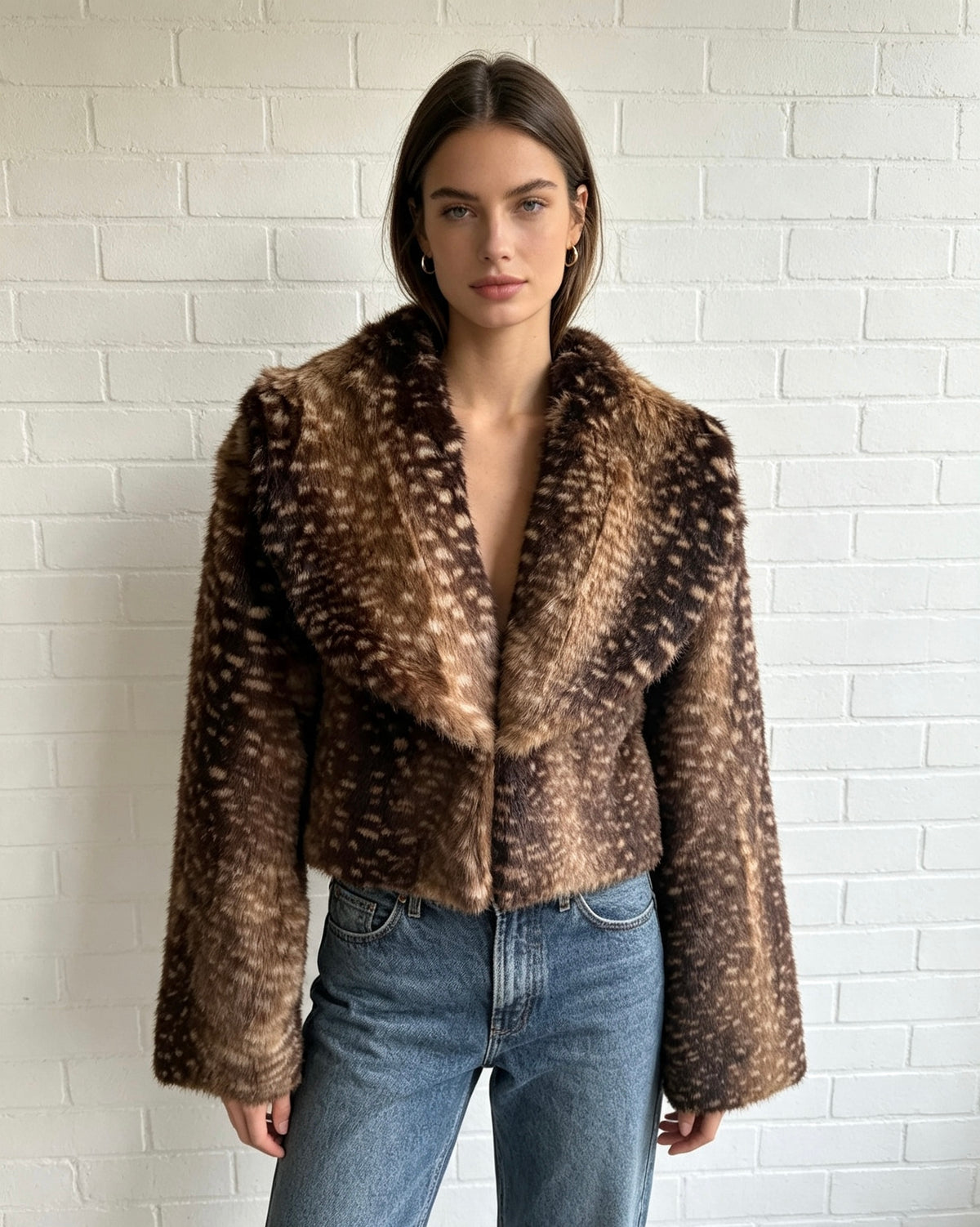 Bambi Fur Jacket - Brown