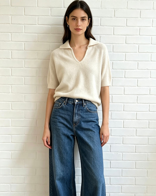 Collar Knit - Cream