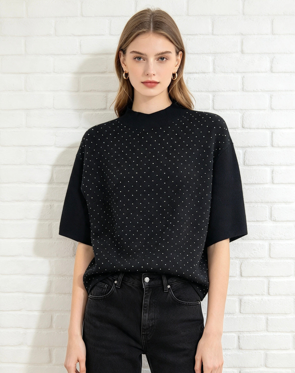 Stud Jumper - Black