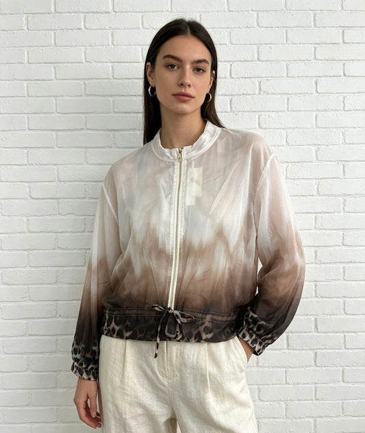 LEPOARD OMBRE BOMBER
