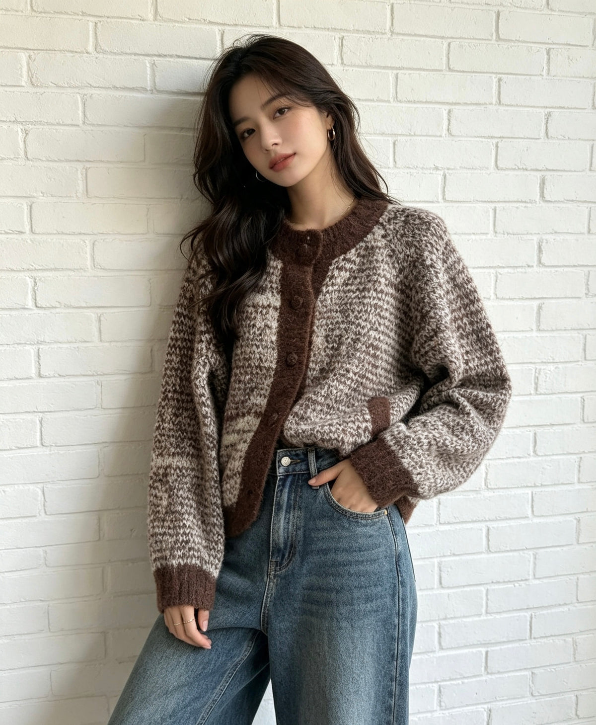 Chunky Cardi - Chocolate