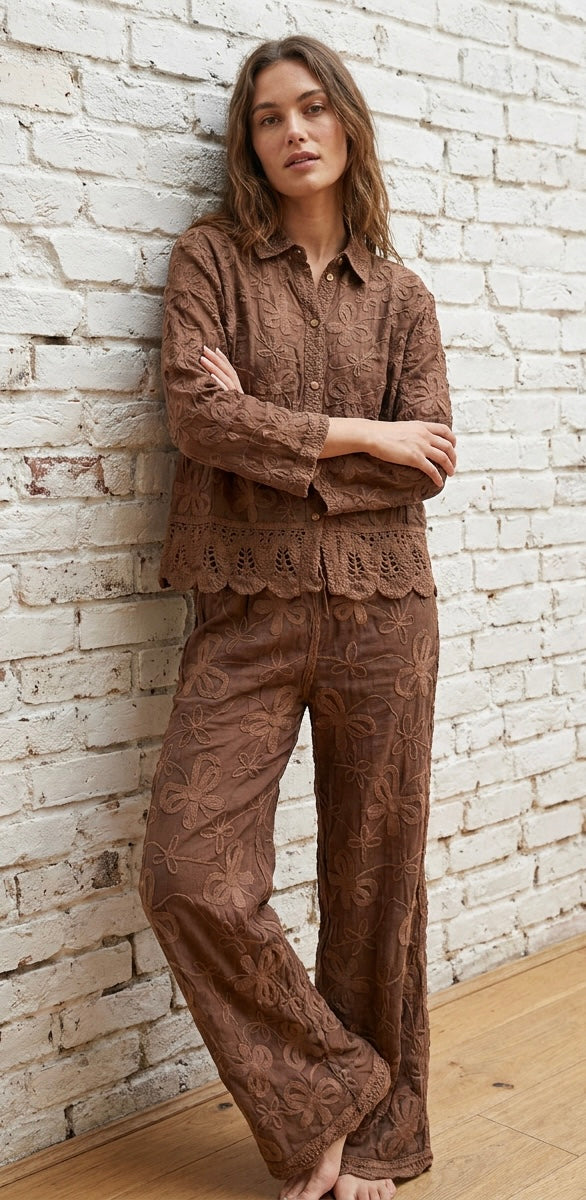 TARA CO ORD - CHOCOLATE