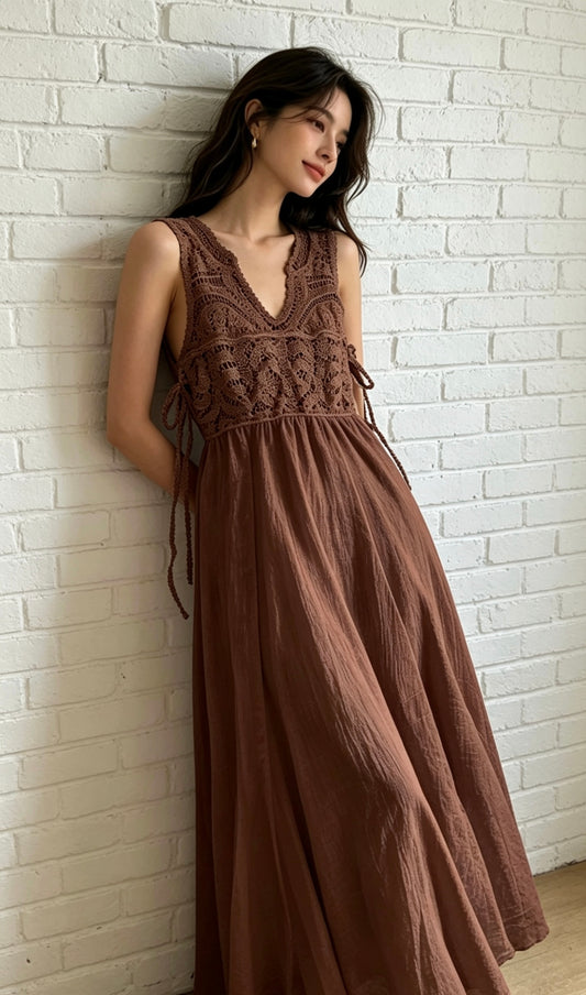 CROCHET MAXI - CHOCOLATE