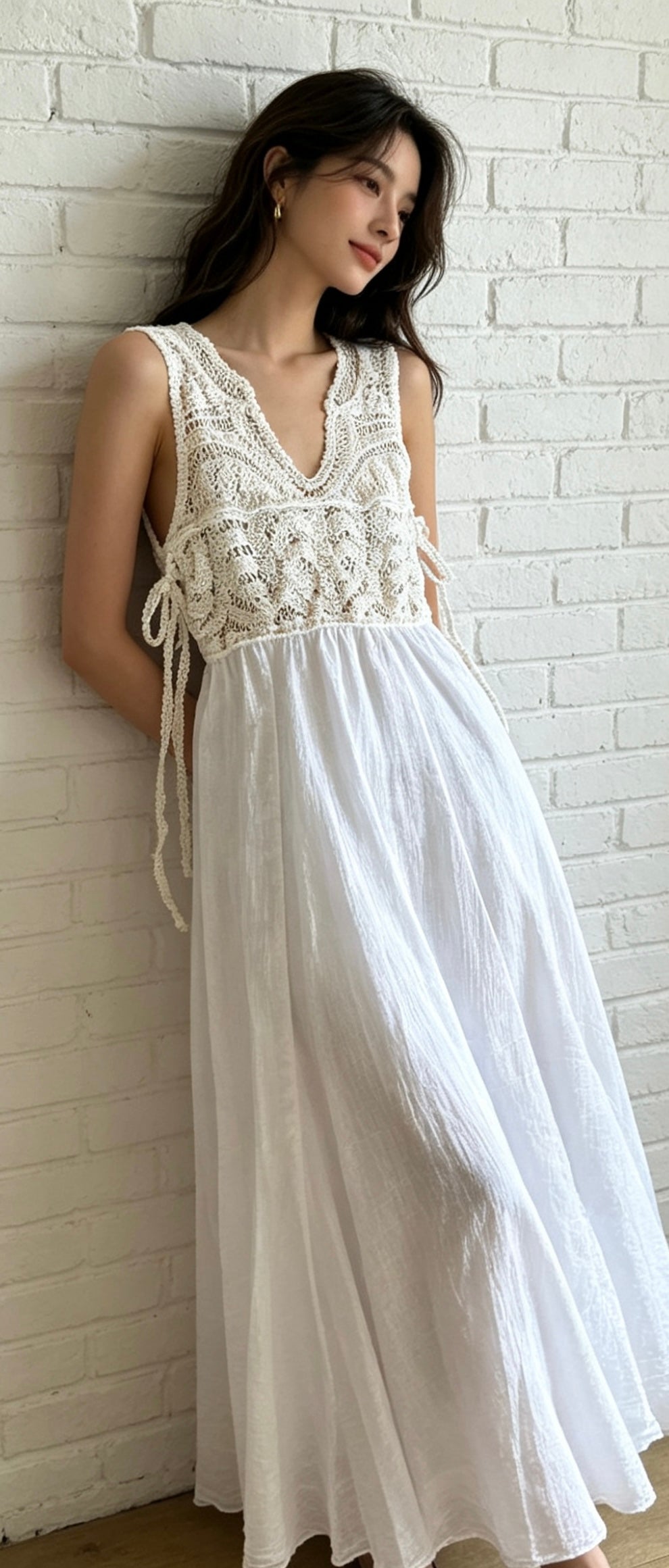 CROCHET MAXI - OFF WHITE
