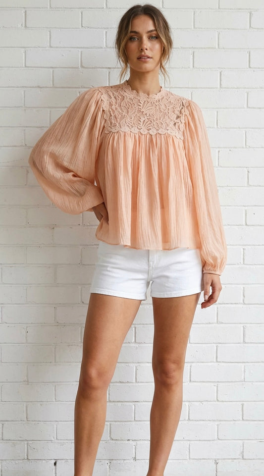 CARA BLOUSE - PEACH