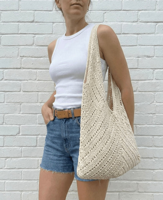 KNIT SHOPPER - CREAM