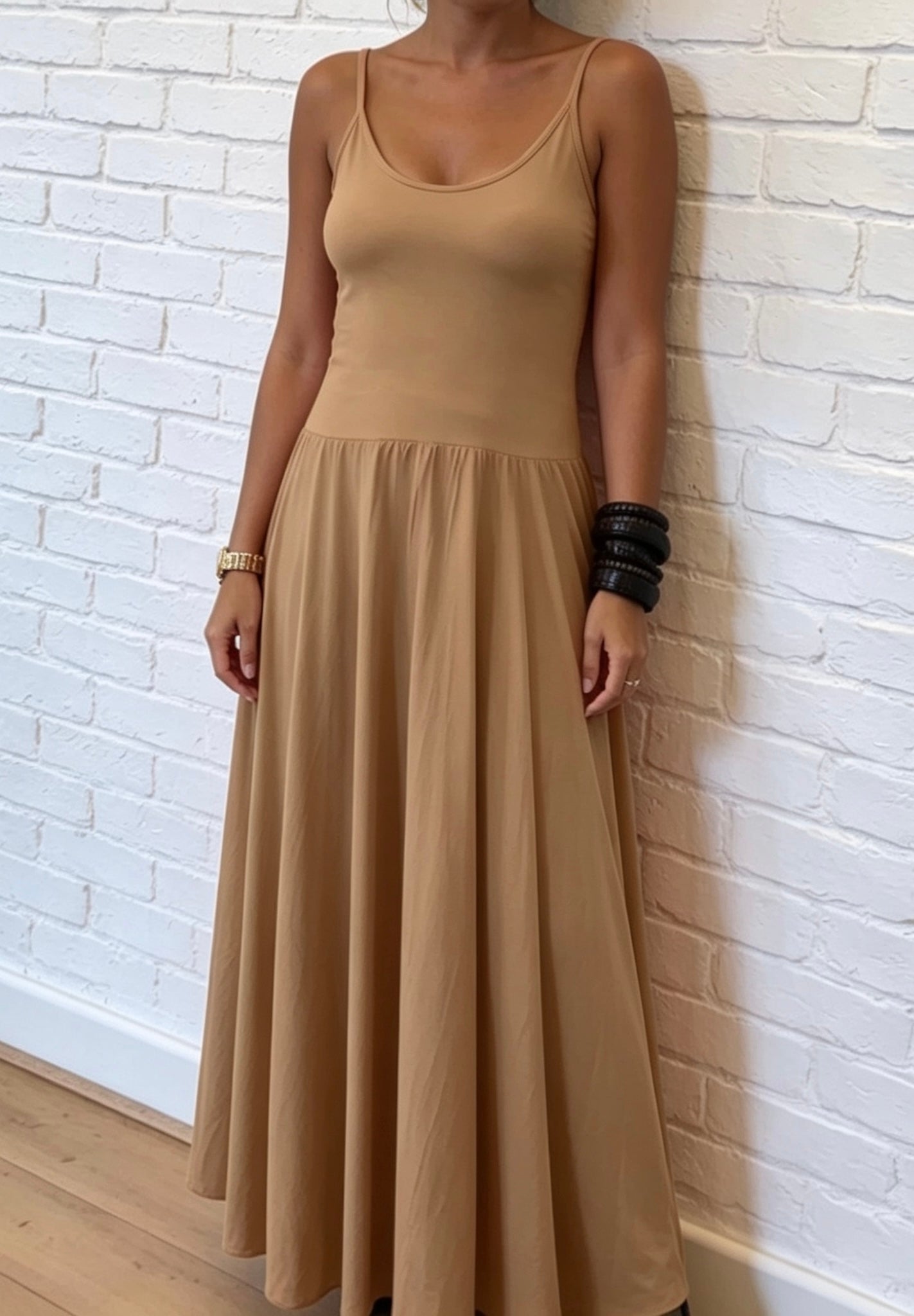PRIYA DRESS - CAMEL