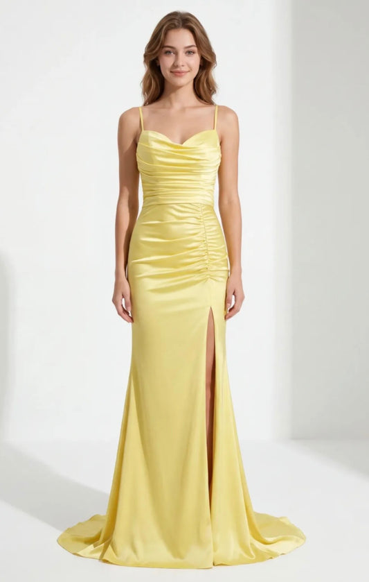 WILLOW PROM DRESS - LEMON