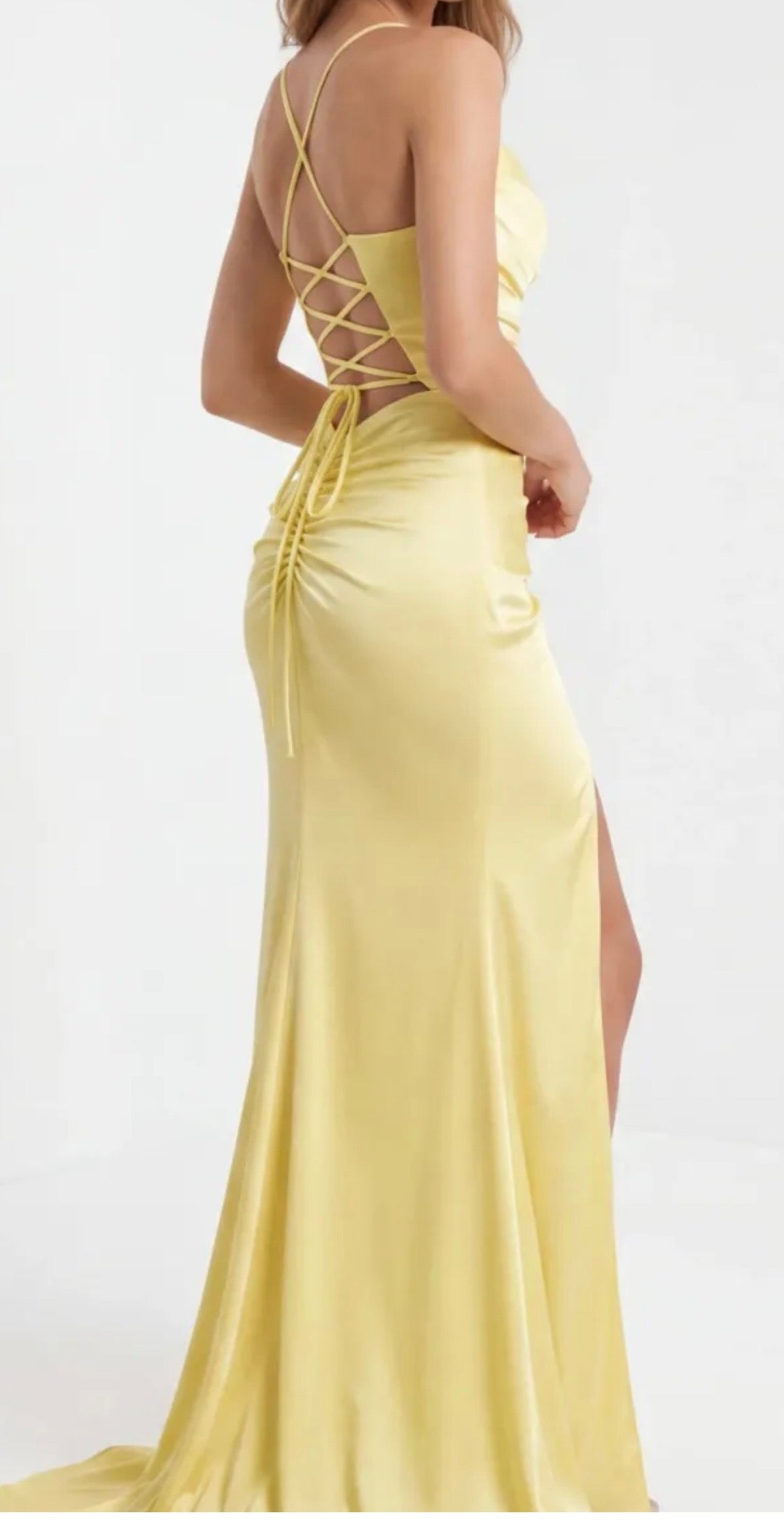 WILLOW PROM DRESS - LEMON