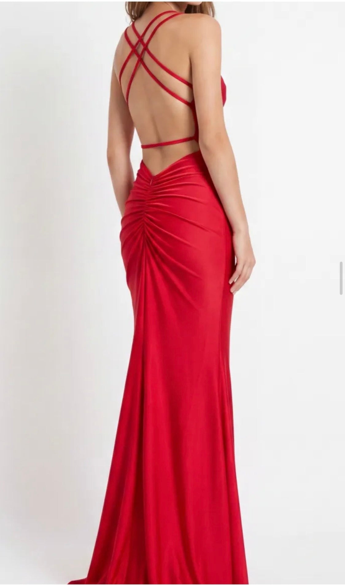 HARLOW PROM DRESS - RED