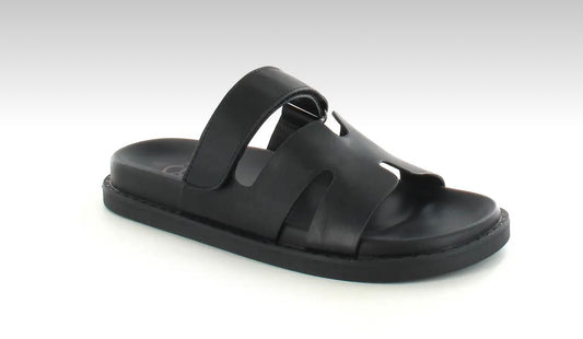 Black H Sandals