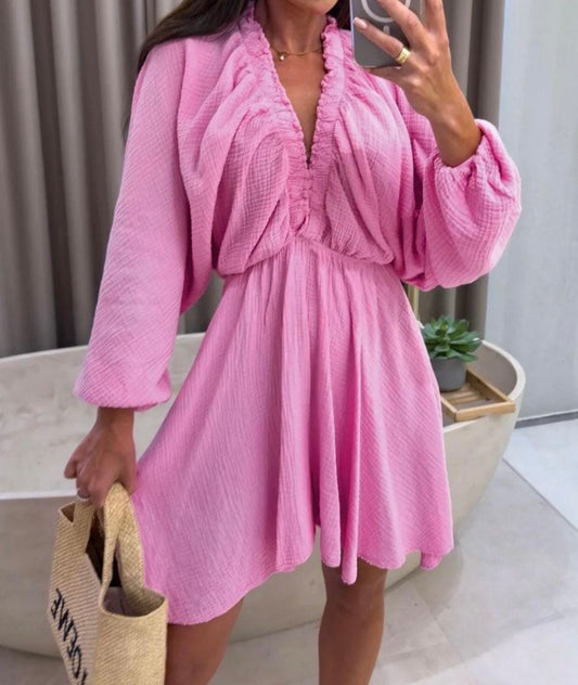 Barbie Pink Cheesecloth Dress