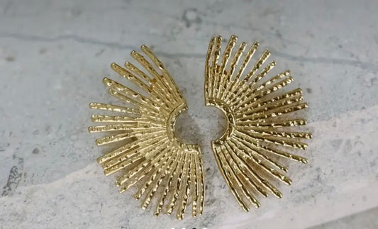 Gold Sunrise Earrings