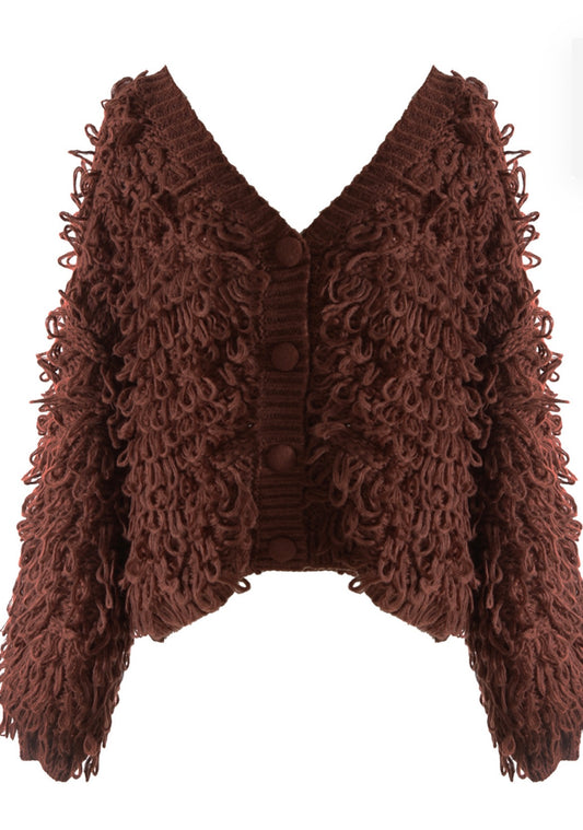 Chocolate Loop Cardigan