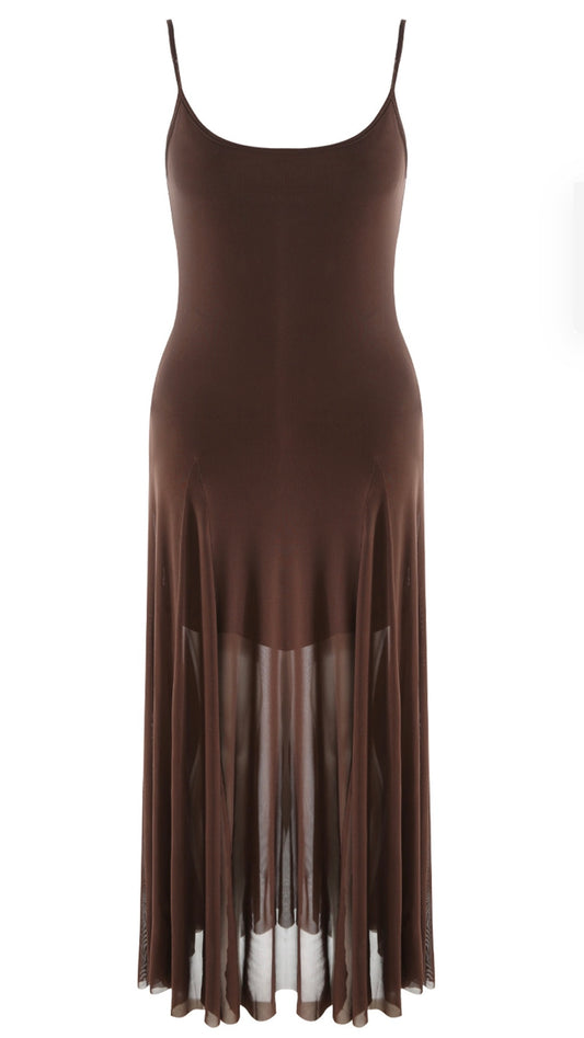 Super Soft Chocolate Maxi Dress