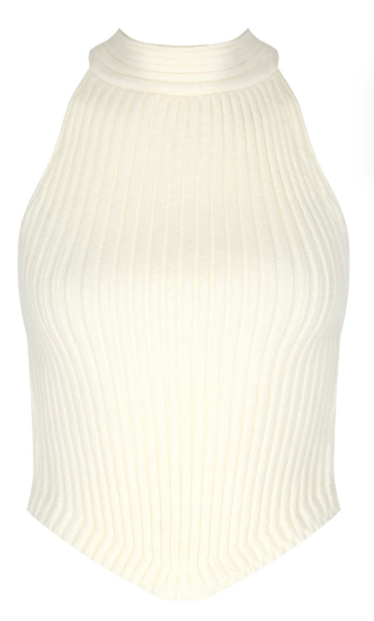 Soft Racer Back Knitted Top