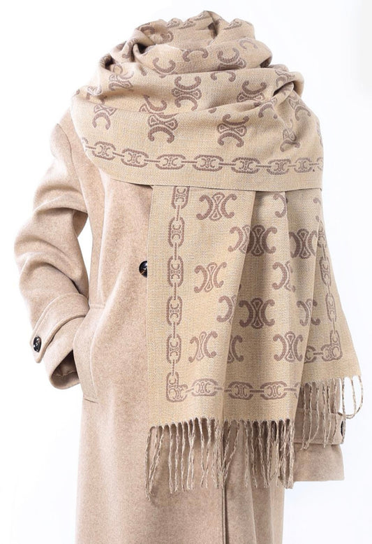 Beige Designer Inspired Scarf