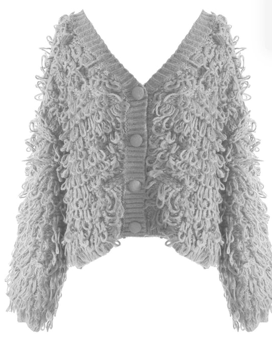 Grey Loop Cardigan